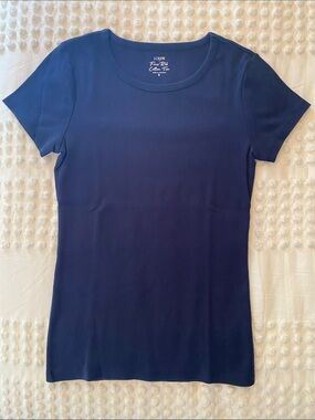 J. Crew Navy Short-Sleeve Slim Fit Tee